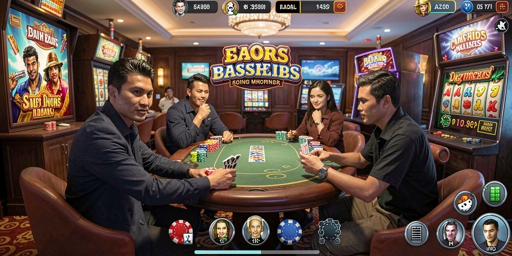 Screenshot menunjukkan karakter utama dalam aksi menantang.