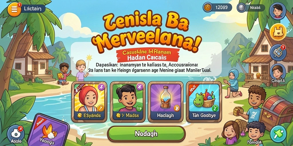Tampilan antarmuka utama yang menarik dan user-friendly.