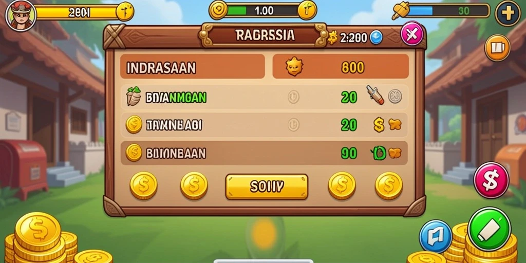Tampilan awal game yang menakjubkan dan menarik.