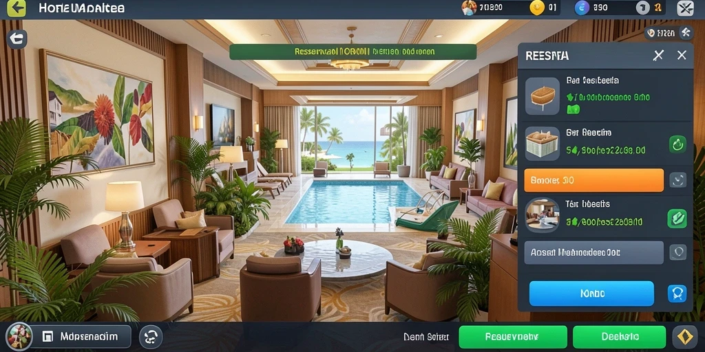Tampilan awal game yang menarik dan penuh warna.
