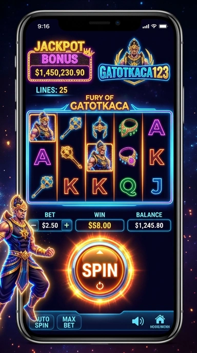Cuplikan layar menu unduhan gatotkaca123 untuk perangkat Android